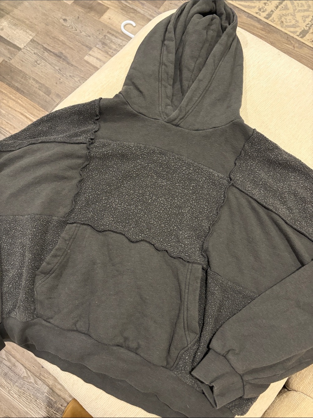 Aerie Grey Patchwork Sweater